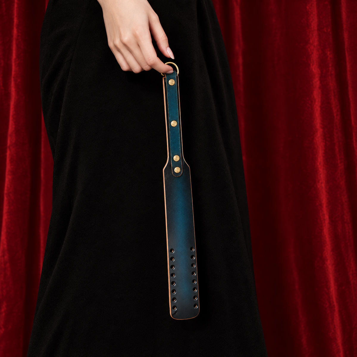 Handcrafted Leather Paddle for Couples, Smooth Rounded Edge