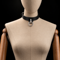 Black O-Ring Collar – Adjustable Alternative Leather-Look Choker